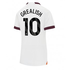 Damen Fußballbekleidung Manchester City Jack Grealish #10 Auswärtstrikot 2023-24 Kurzarm
